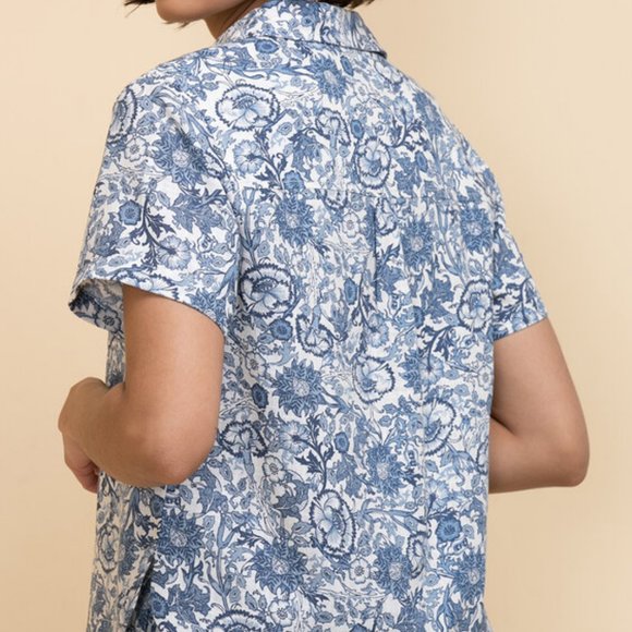 Ricki's Linen Blend Short Sleeve Shirt - Picture 6 of 7